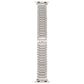 Frendorf | Für Apple Watch Series 7 45mm / 6 & SE & 5 & 4 44mm / 3 & 2 & 1 42mm Nine Beads Edelstahl Handgelenk Armband (Silber)