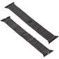 Frendorf | Für Apple Watch Series 7 41mm / 6 & SE & 5 & 4 40mm / 3 & 2 & 1 38mm Nine Beads Edelstahl Armband Uhrband (Schwarz)