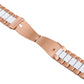 Frendorf | Für Apple Watch Series 10 42mm / 9&8&7 41mm / SE 3&SE 2&6&SE&5&4 40mm / 3&2&1 38mm Edelstahl Handgelenkarmband Uhrband (Weiß + Gold)
