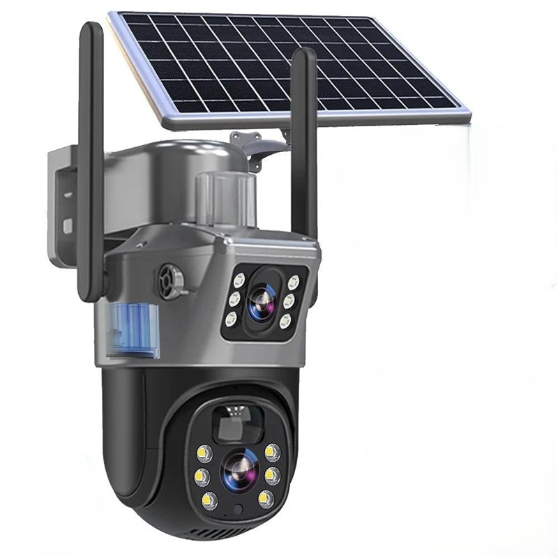 Frendorf | DualGuard Solar 4K – Drahtlose 4K Sicherheitskamera mit Solarpanel und 4G