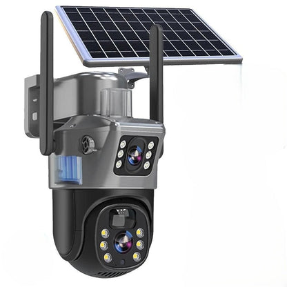 Frendorf | DualGuard Solar 4K – Drahtlose 4K Sicherheitskamera mit Solarpanel und 4G