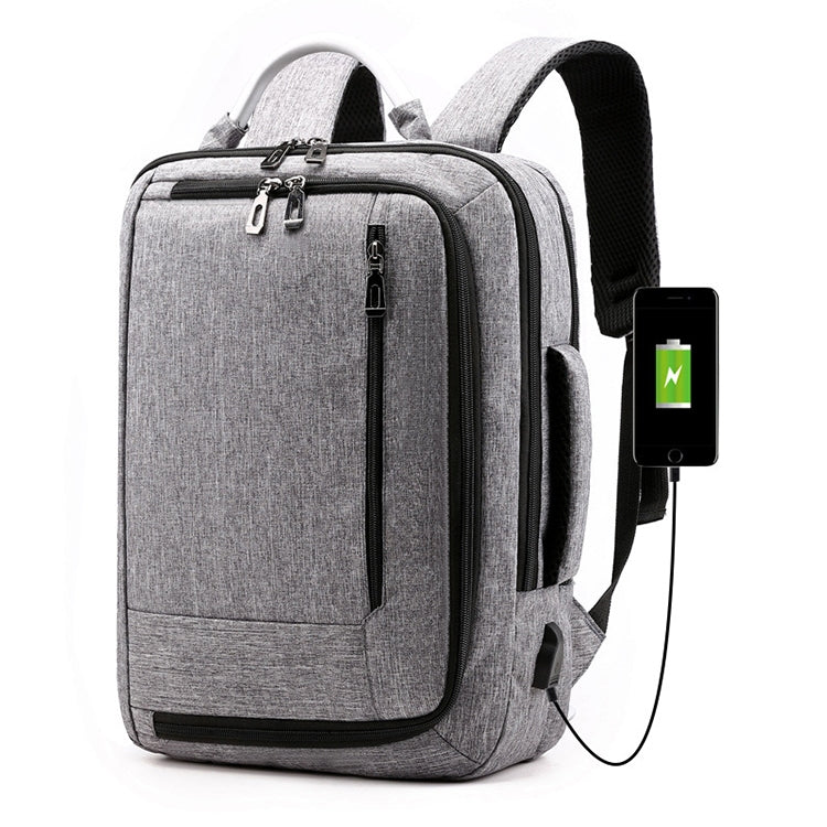 Frendorf | cxs-620 Multifunktionale Oxford Laptop Tasche Rucksack (Hellgrau)