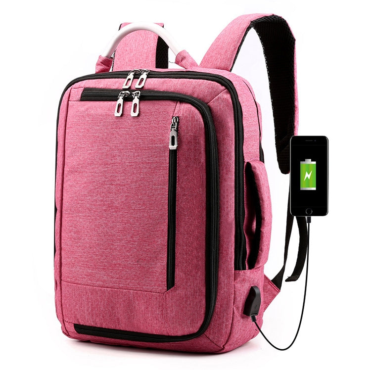 Frendorf | cxs-620 Multifunktionale Oxford Laptop Tasche Rucksack (Weinrot)