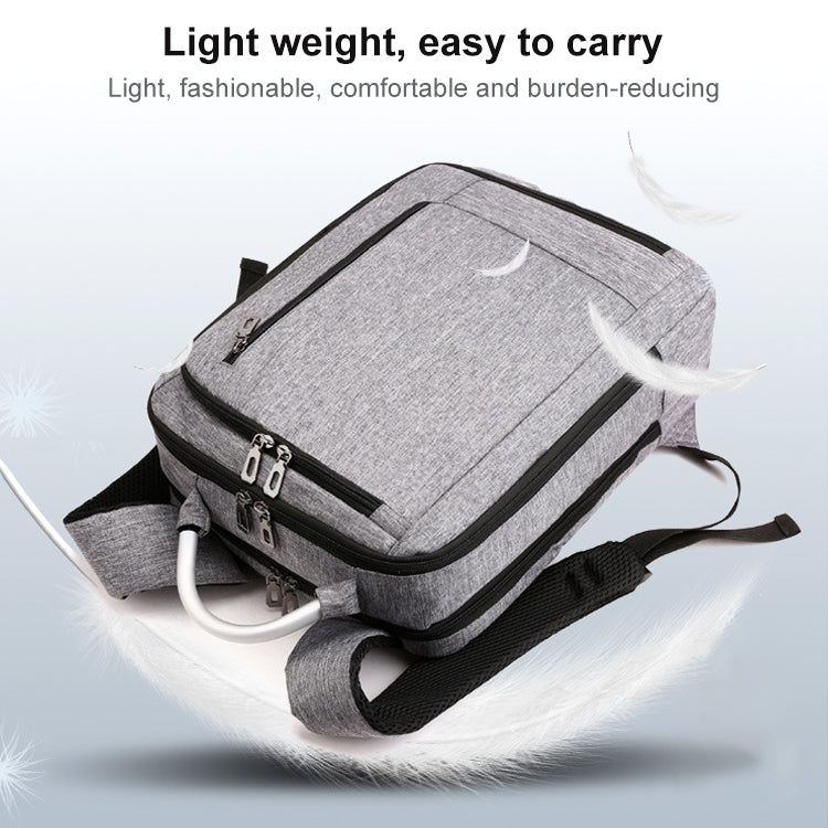 Frendorf | cxs-620 Multifunktionale Oxford Laptop Tasche Rucksack (Grau)