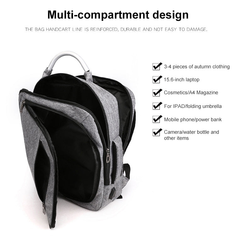 Frendorf | cxs-620 Multifunktionale Oxford Laptop Tasche Rucksack (Grau)