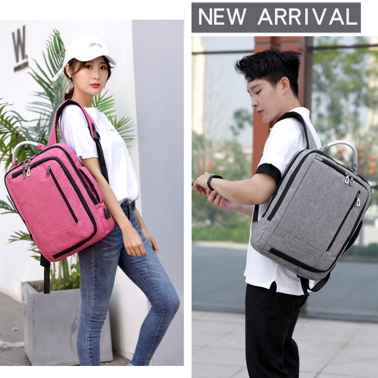 Frendorf | cxs-620 Multifunktionale Oxford Laptop Tasche Rucksack (Hellgrau)