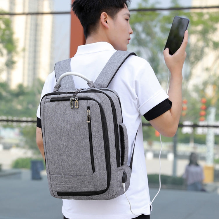 Frendorf | cxs-620 Multifunktionale Oxford Laptop Tasche Rucksack (Grau)
