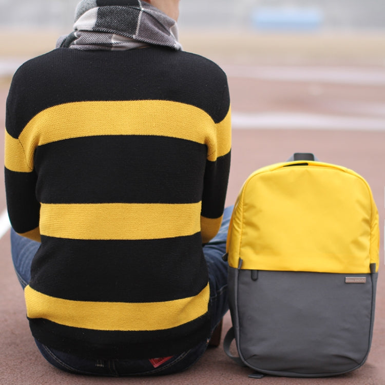 Frendorf | POFOKO XY Series 13.3 Zoll Mode Farb Matching Multifunktionaler Rucksack Computer Tasche, Größe: S (Gelb)
