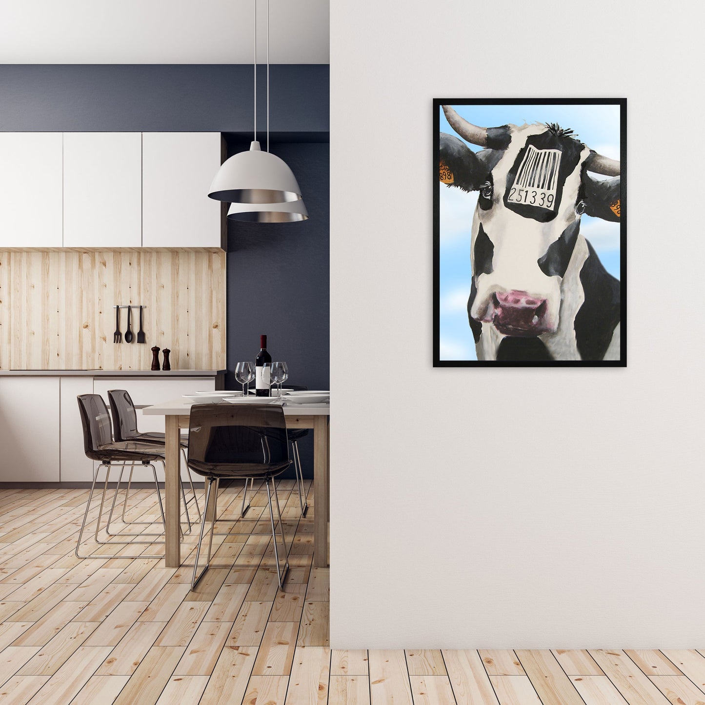 Cow Barcode 02 Kunstdruck