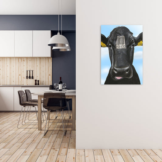 Cow Barcode 01 Kunstdruck