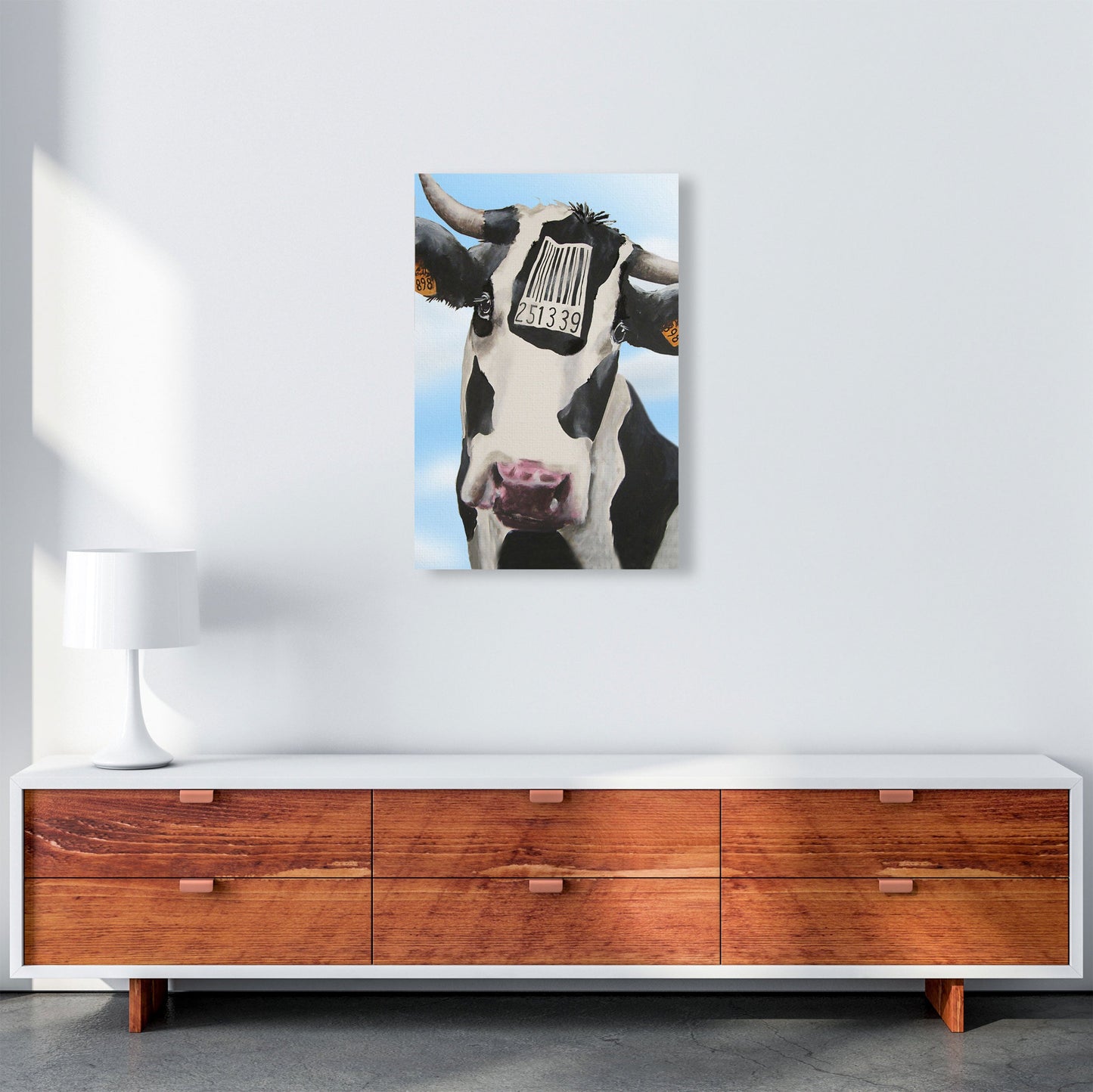 Cow Barcode 02 Kunstdruck