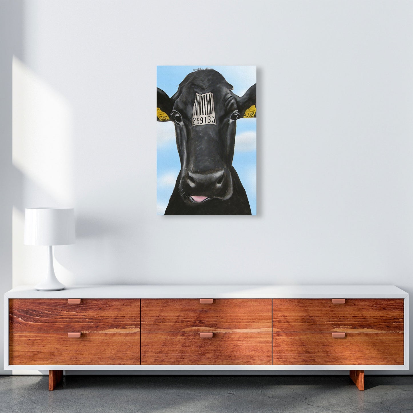 Cow Barcode 01 Kunstdruck