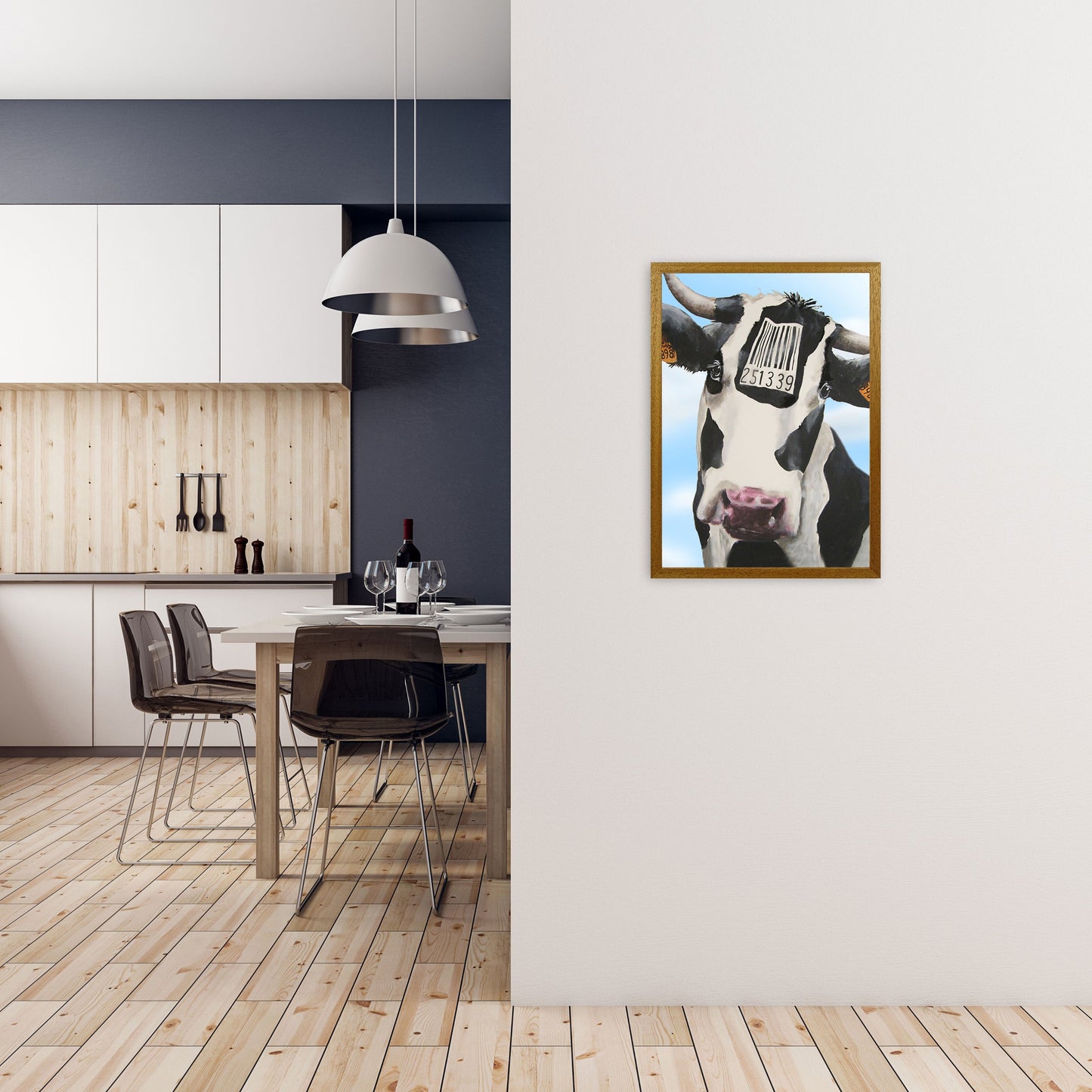 Cow Barcode 02 Kunstdruck