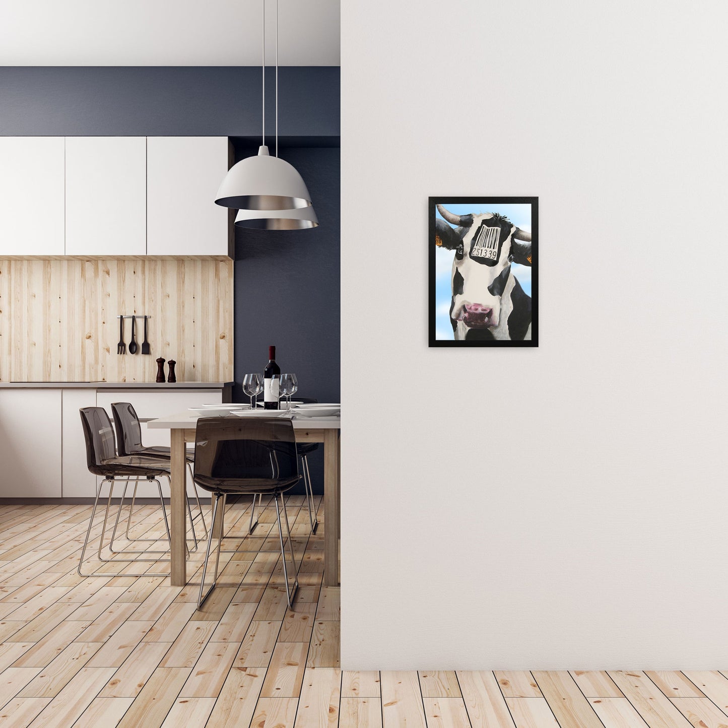 Cow Barcode 02 Kunstdruck