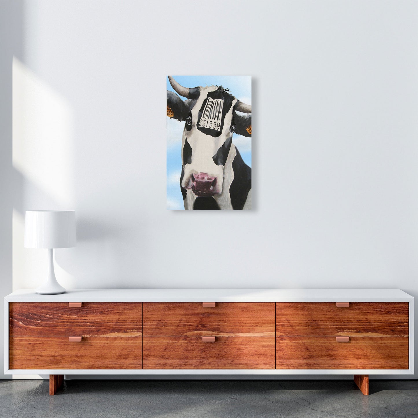 Cow Barcode 02 Kunstdruck