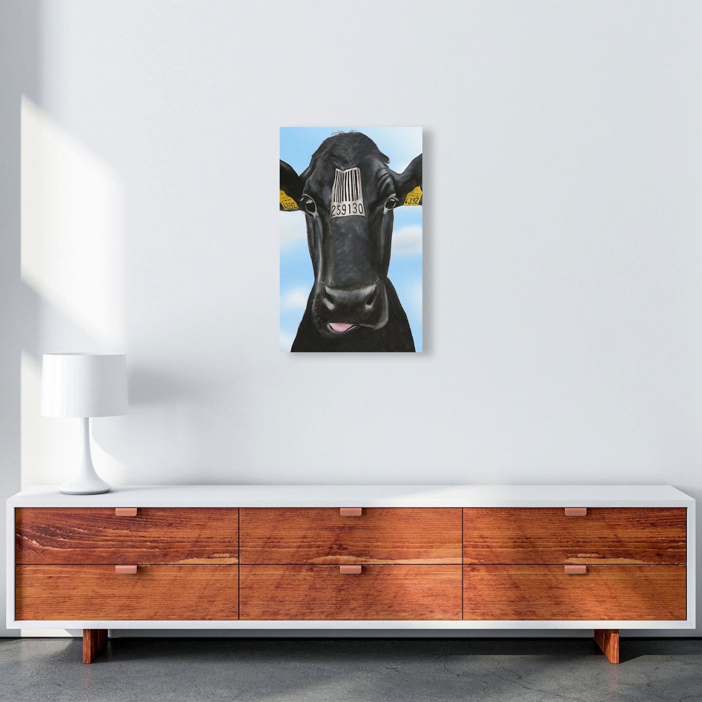 Cow Barcode 01 Kunstdruck