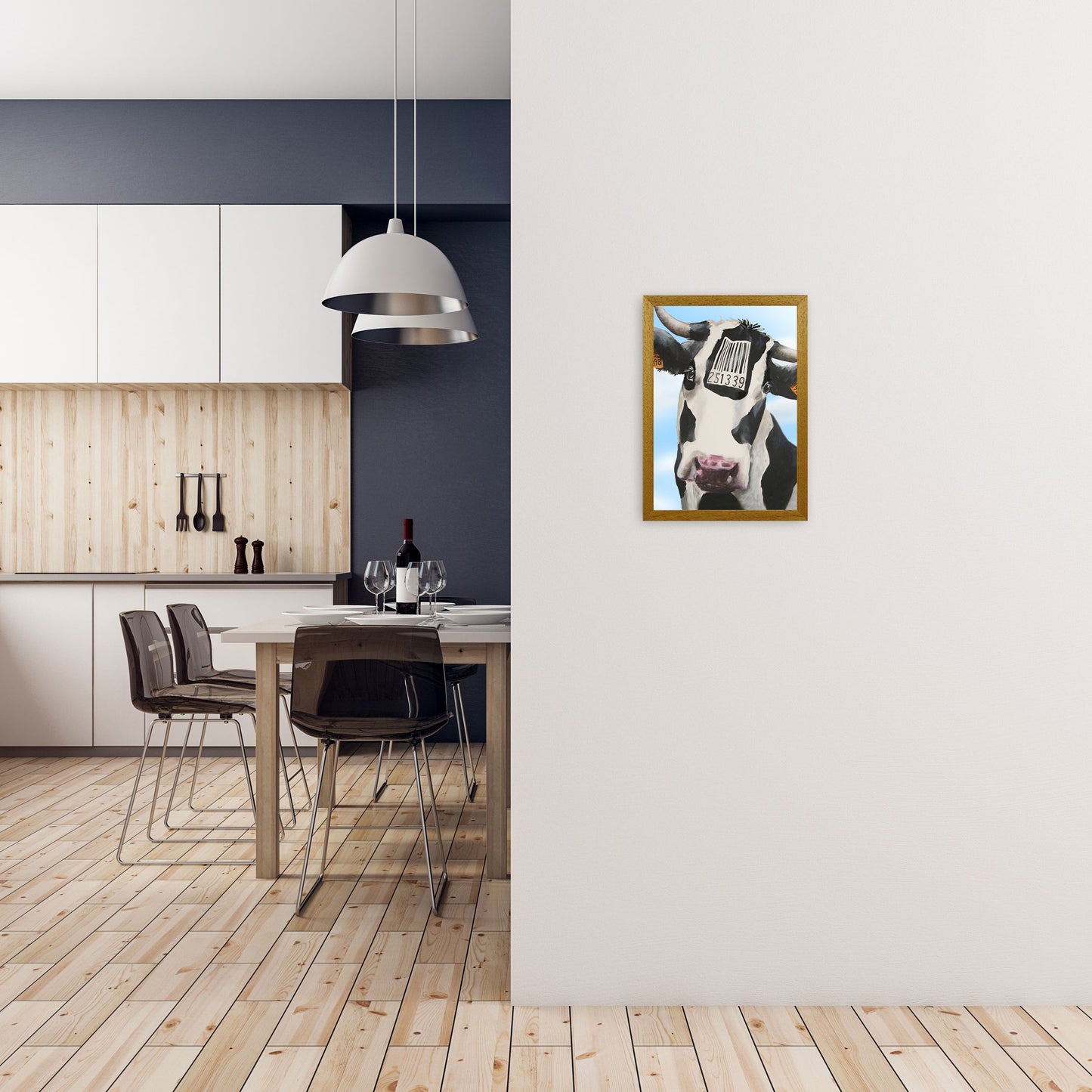 Cow Barcode 02 Kunstdruck