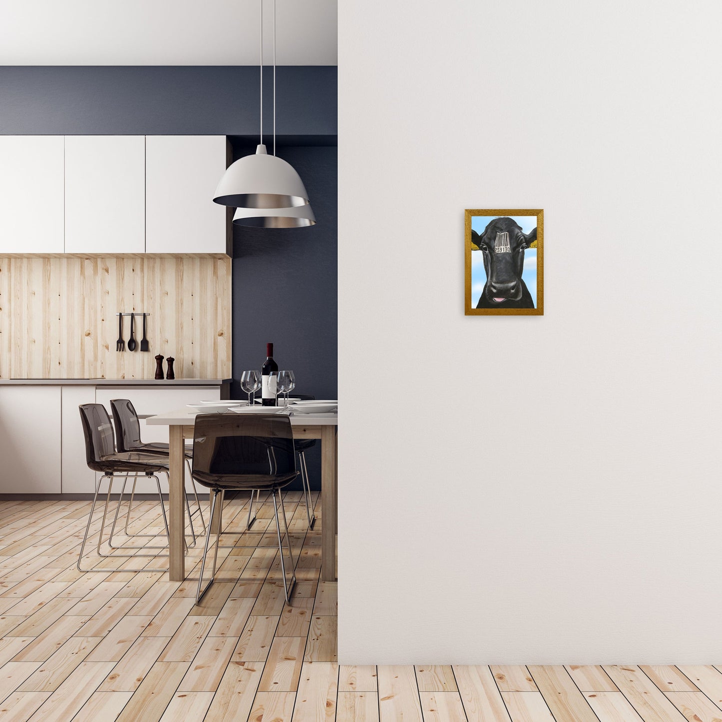 Cow Barcode 01 Kunstdruck