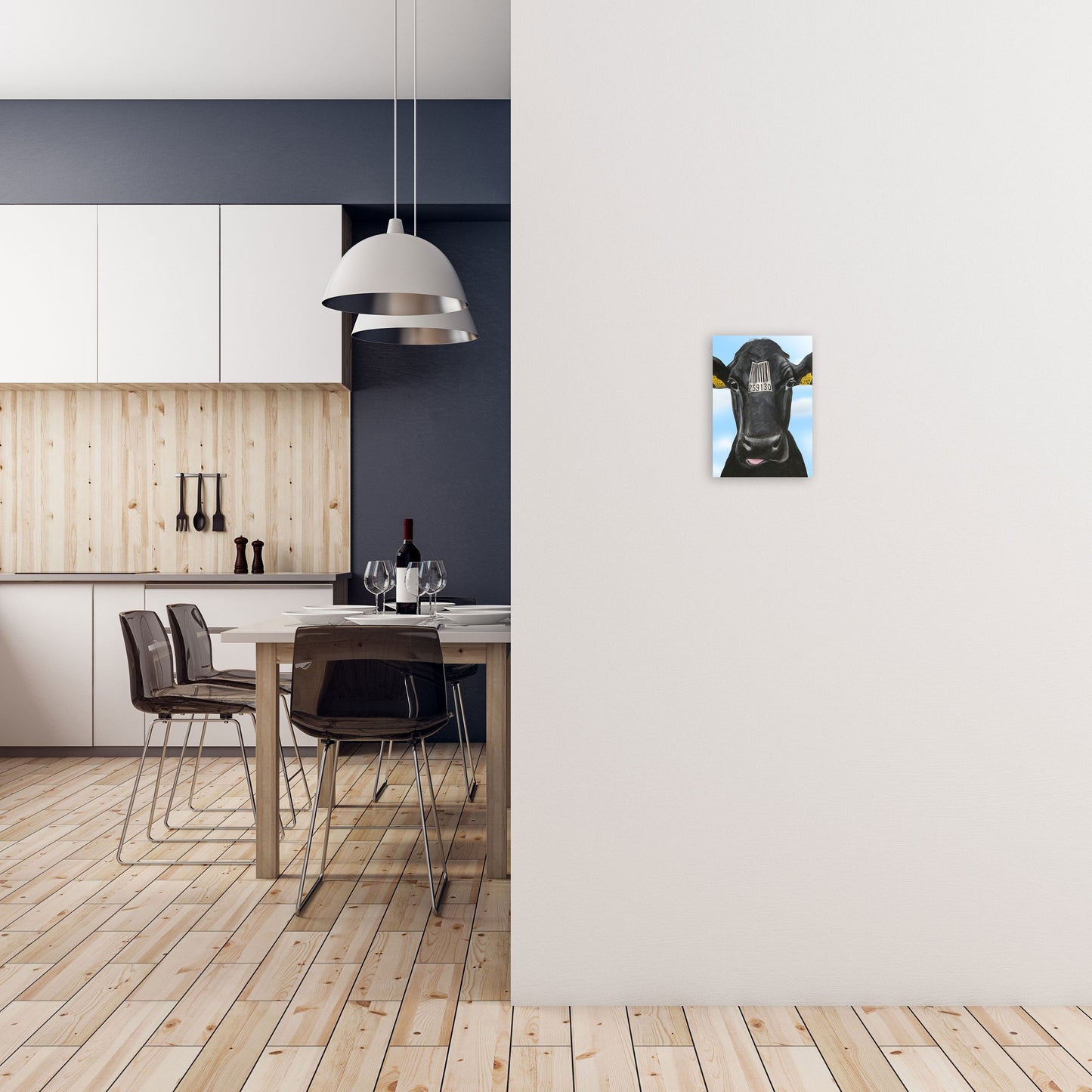 Cow Barcode 01 Kunstdruck