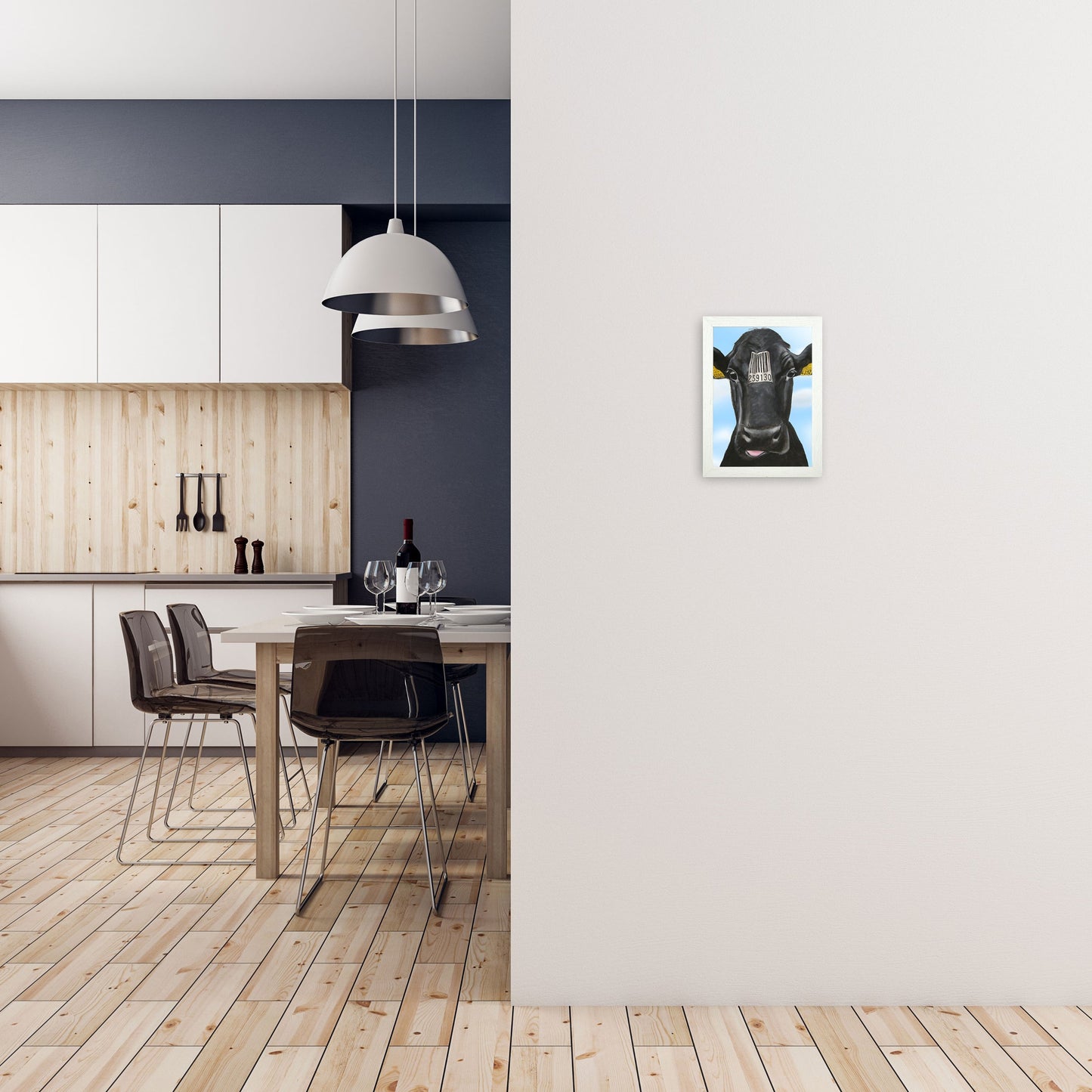 Cow Barcode 01 Kunstdruck