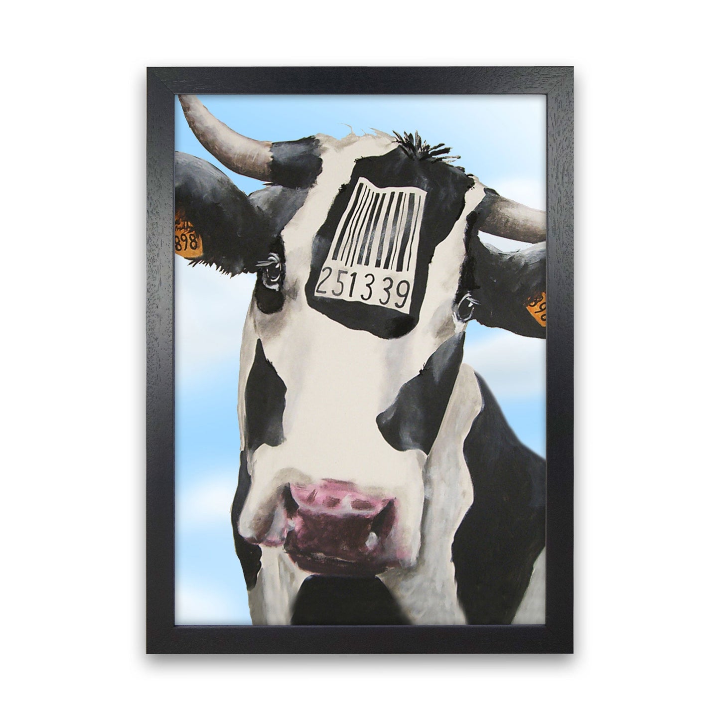 Cow Barcode 02 Kunstdruck