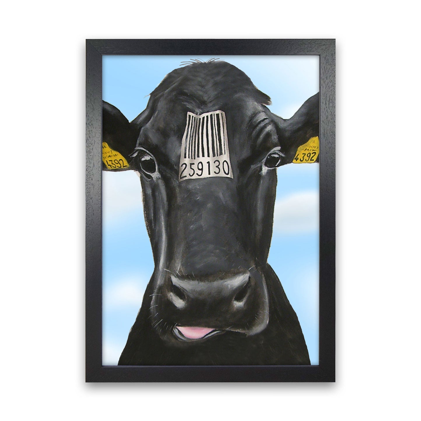 Cow Barcode 01 Kunstdruck