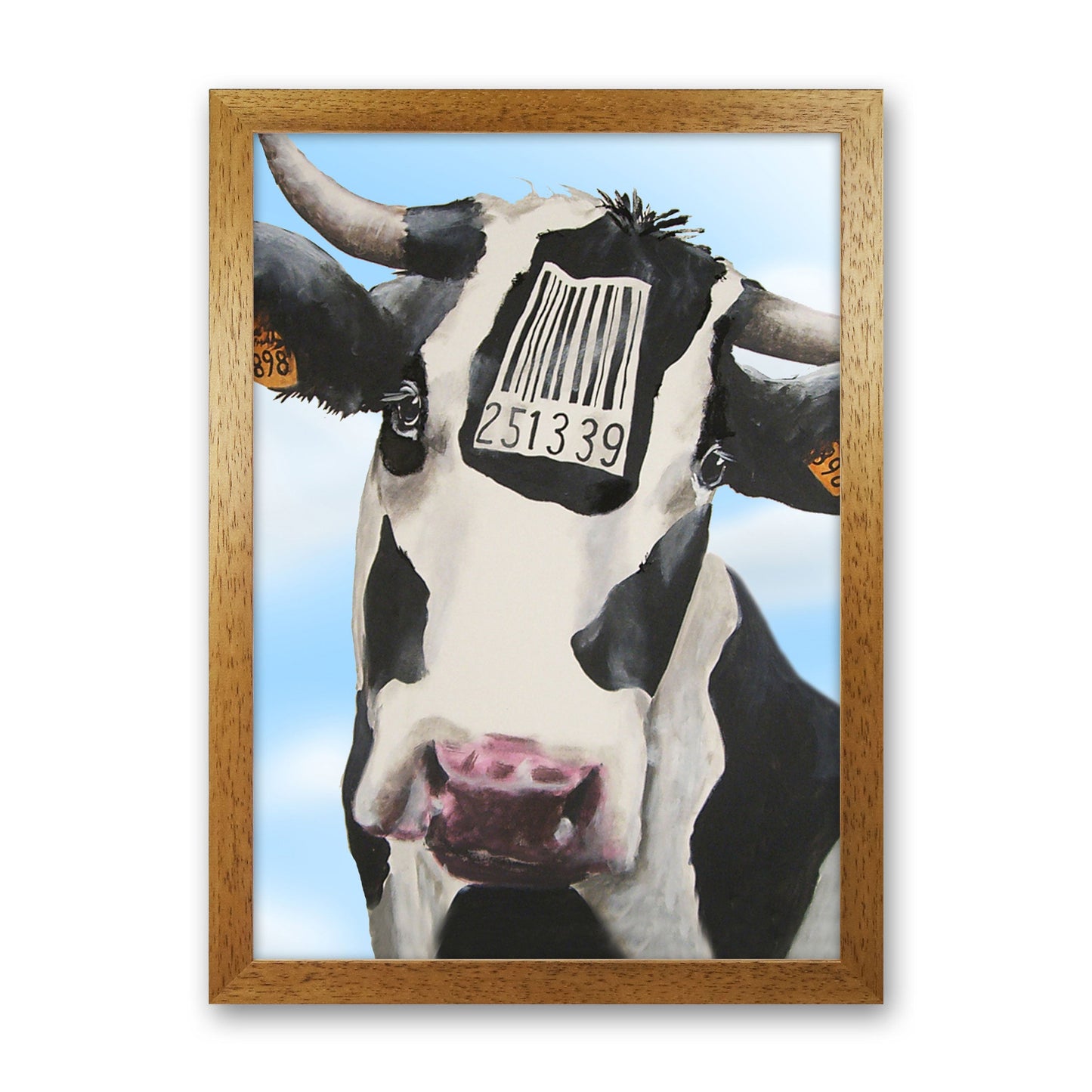Cow Barcode 02 Kunstdruck