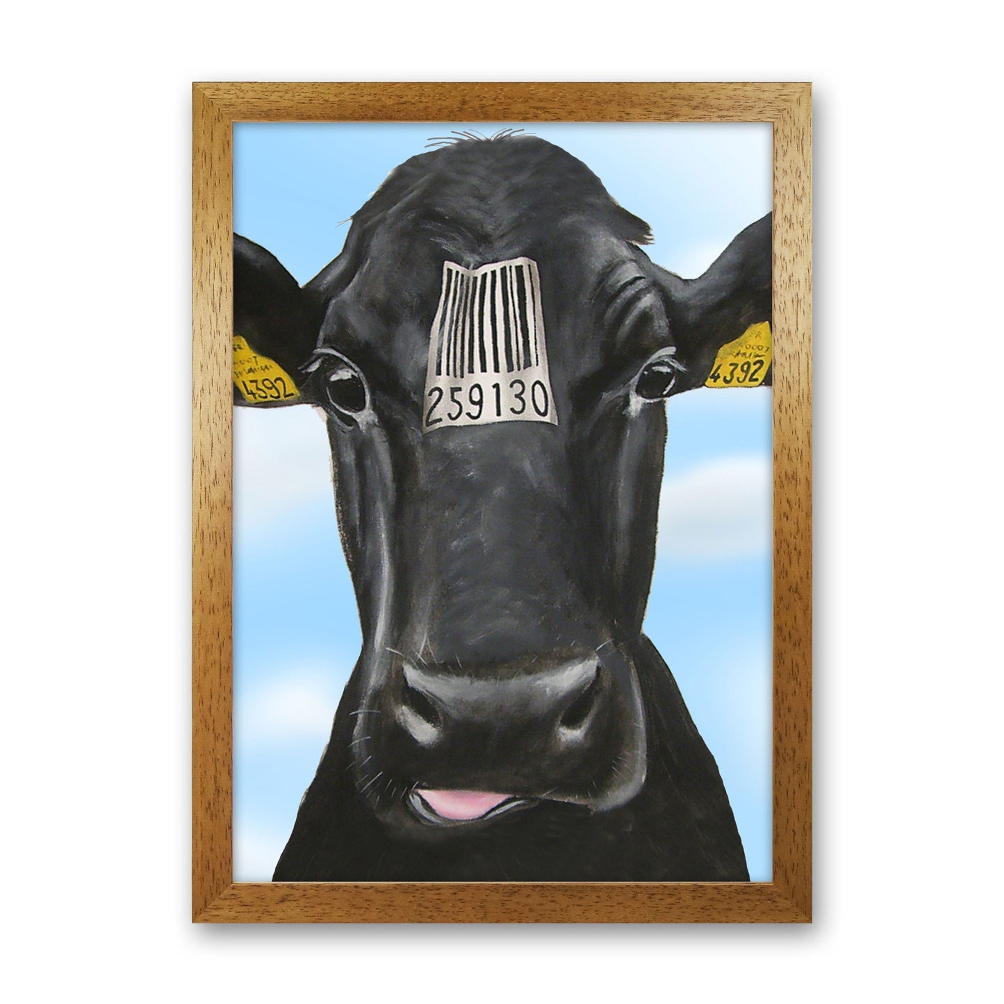 Cow Barcode 01 Kunstdruck