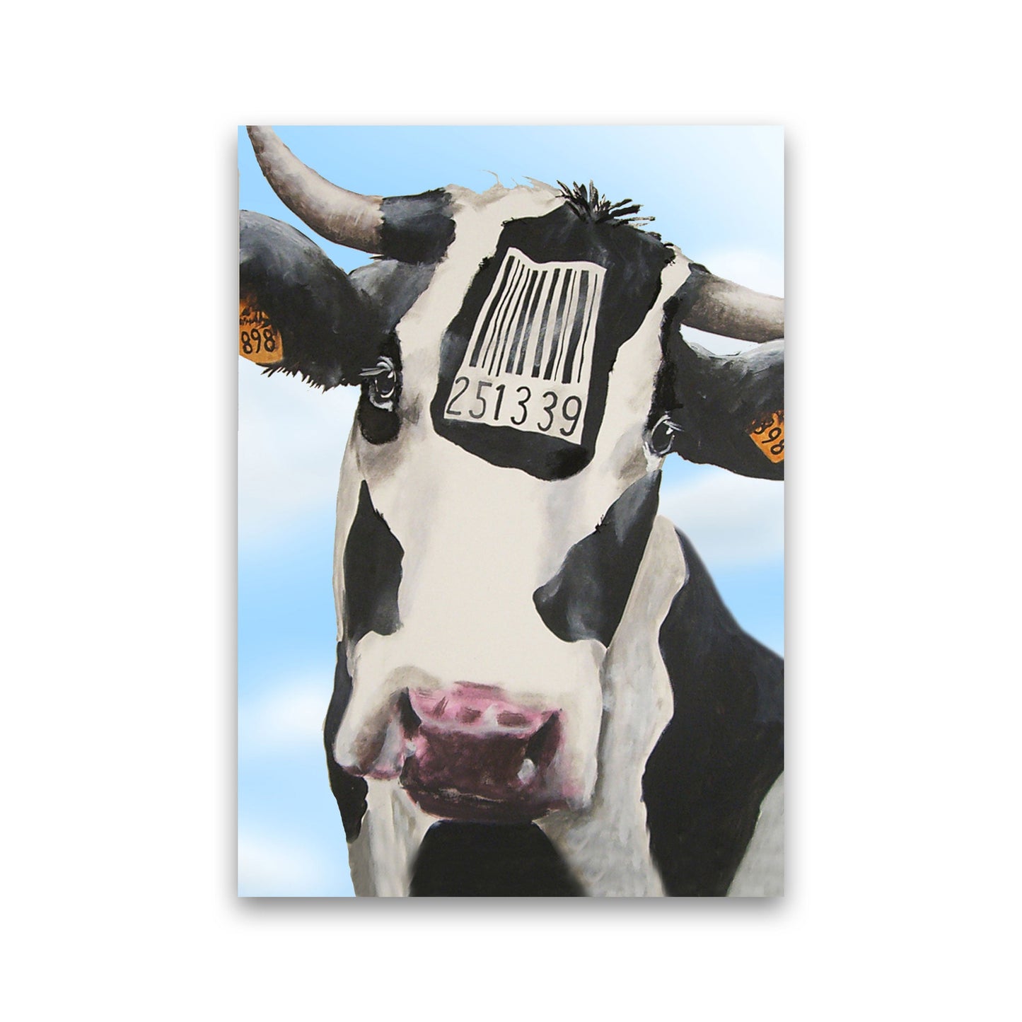 Cow Barcode 02 Kunstdruck