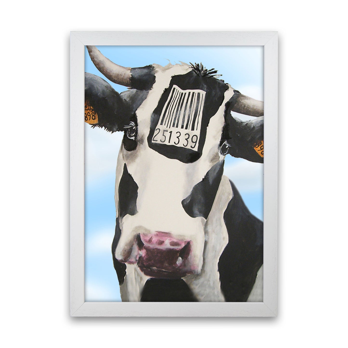 Cow Barcode 02 Kunstdruck