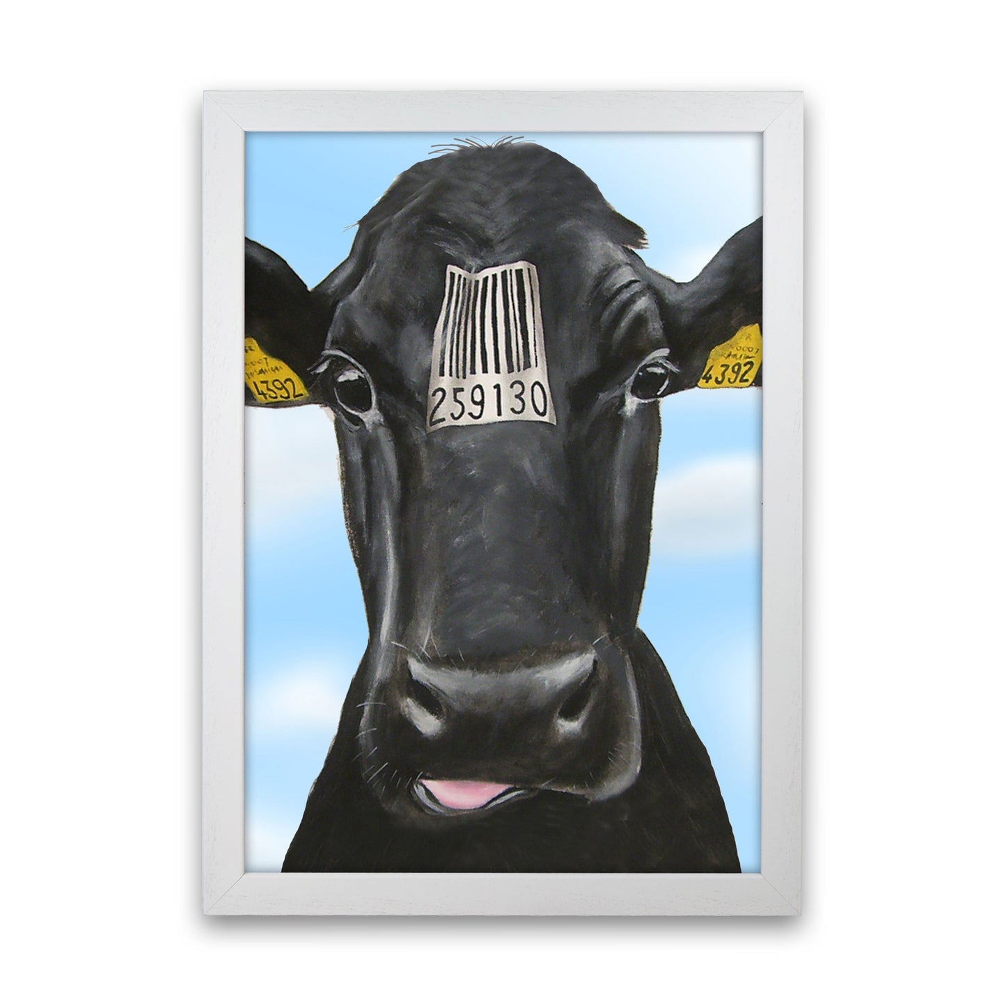 Cow Barcode 01 Kunstdruck