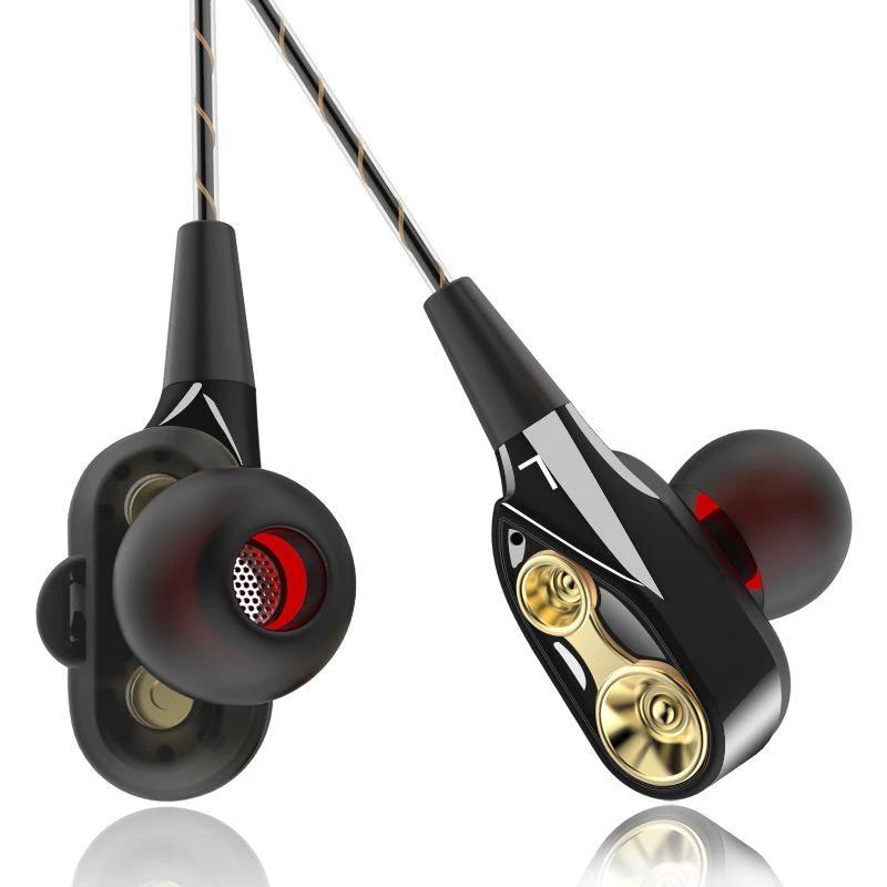 Frendorf | 4D Ohrhörer Tiefbass Stereo kabelgebundene Kopfhörer mit Mikrofon für alle Smartphones