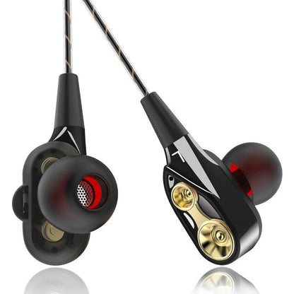 Frendorf | 4D Ohrhörer Tiefbass Stereo kabelgebundene Kopfhörer mit Mikrofon für alle Smartphones