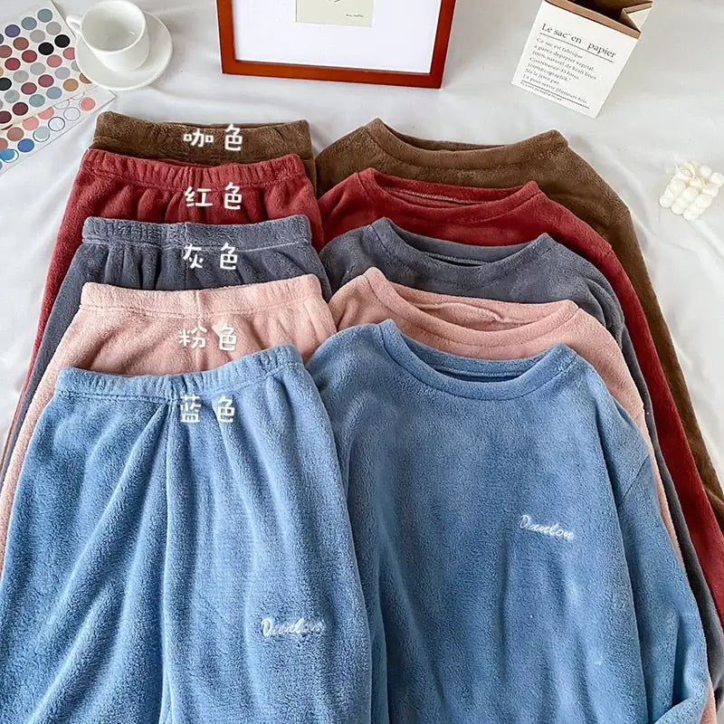 Frendorf | Winter-Pyjama-Set aus weichem Samt