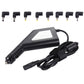 Frendorf | Laptop Notebook Power 90W Universal Auto-Ladegerät mit 8 Stromadaptern & 1 USB-Port für Samsung, Sony, Asus, Acer, IBM, HP, Lenovo (Schwarz)