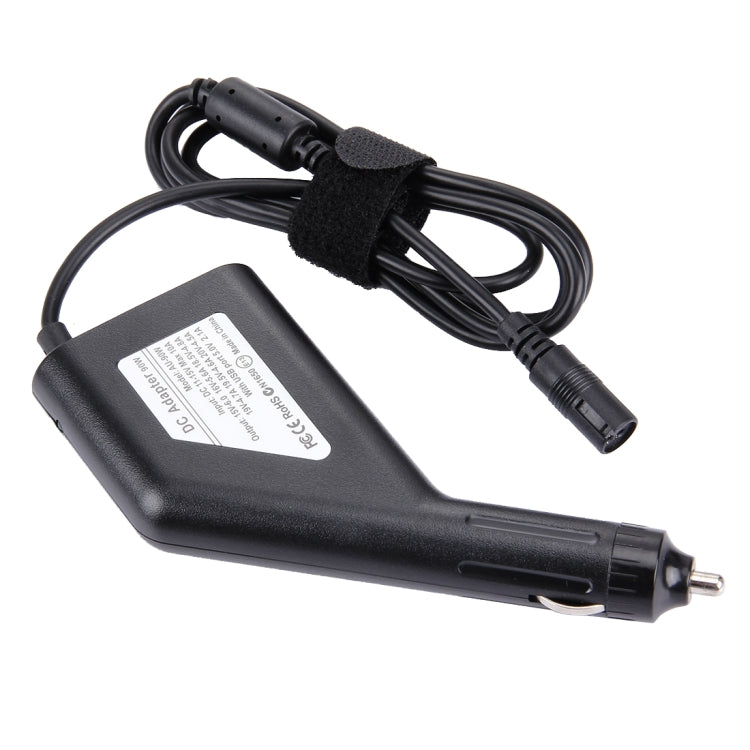 Frendorf | Laptop Notebook Power 90W Universal Auto-Ladegerät mit 8 Stromadaptern & 1 USB-Port für Samsung, Sony, Asus, Acer, IBM, HP, Lenovo (Schwarz)
