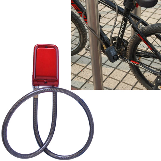 Frendorf | Fahrrad Passwort Alarm IP44 Wasserdicht Einbruch Vibration Alarm (Rot)