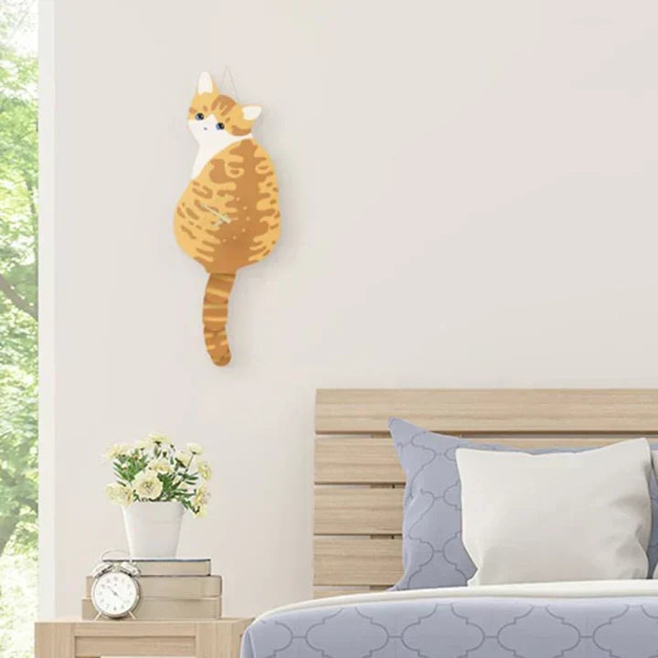 Frendorf | FelineTime – Eine originelle Uhr mit Katzenmotiv und einer schönen, wackelnden Schwanzbewegung