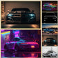 COOL Vintage Auto Luxus Leistungsauto Klassiker Auto Serie Druck Leinwand Poster für Zimmer Wohnkunst Zuhause Moderne Wanddekoration