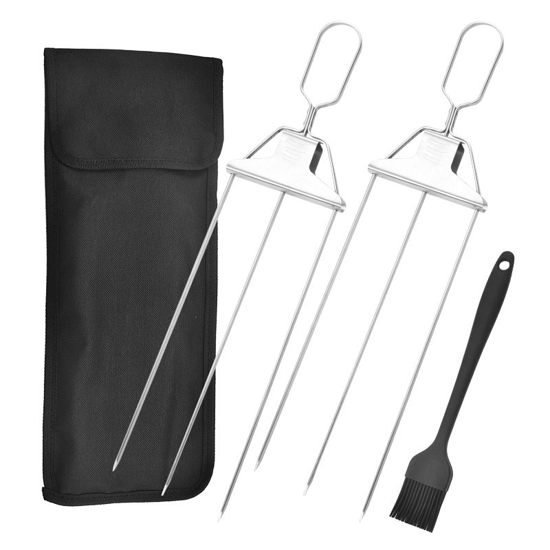 Frendorf | 3-Way Grill Skewers, Stainless Steel Skewers for BBQ