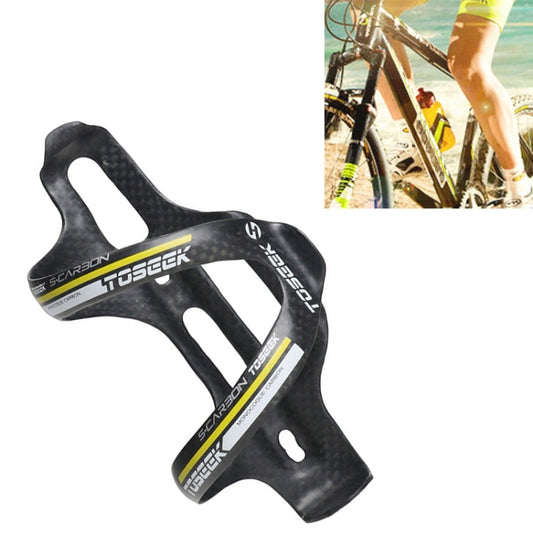 Frendorf | TOSEEK Matte Voll-Carbon-Faser-Rennrad-Wasserflaschenhalter (Gelb)