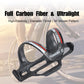 Frendorf | TOSEEK Matte Voll-Carbon-Faser-Rennrad-Wasserflaschenhalter (Gelb)