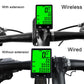 Frendorf | 2.8 Zoll Englisch Drahtlos Wasserdicht Fahrradcomputer LCD Kilometerzähler Geschwindigkeitsmesser mit Verlängerungshalter