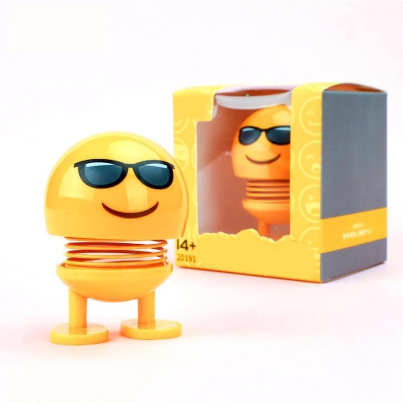 Frendorf | Auto Wackelkopf Emoji Puppe Spielzeug
