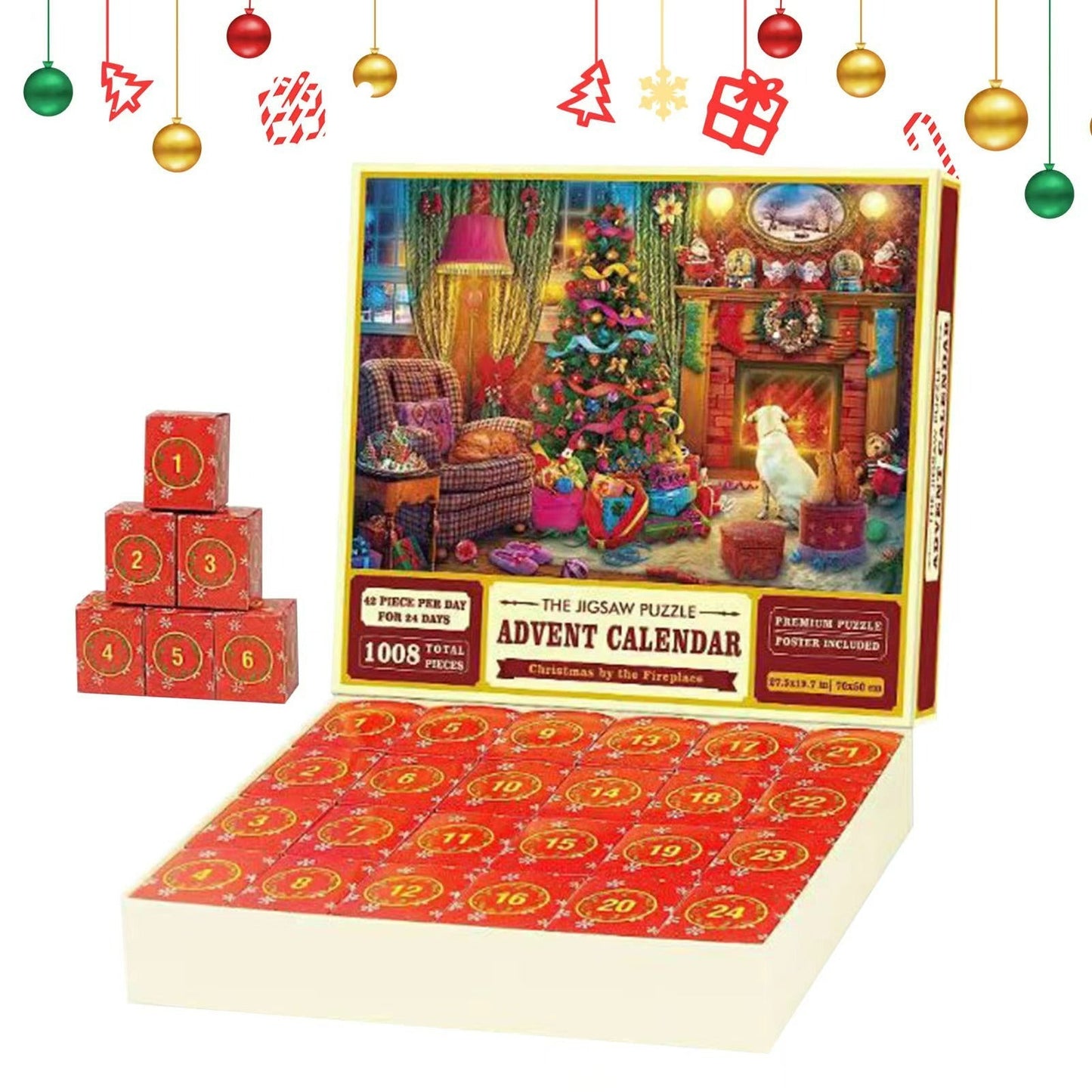Frendorf | Weihnachts-Puzzle-Adventskalender-Blindbox 24 Teile
