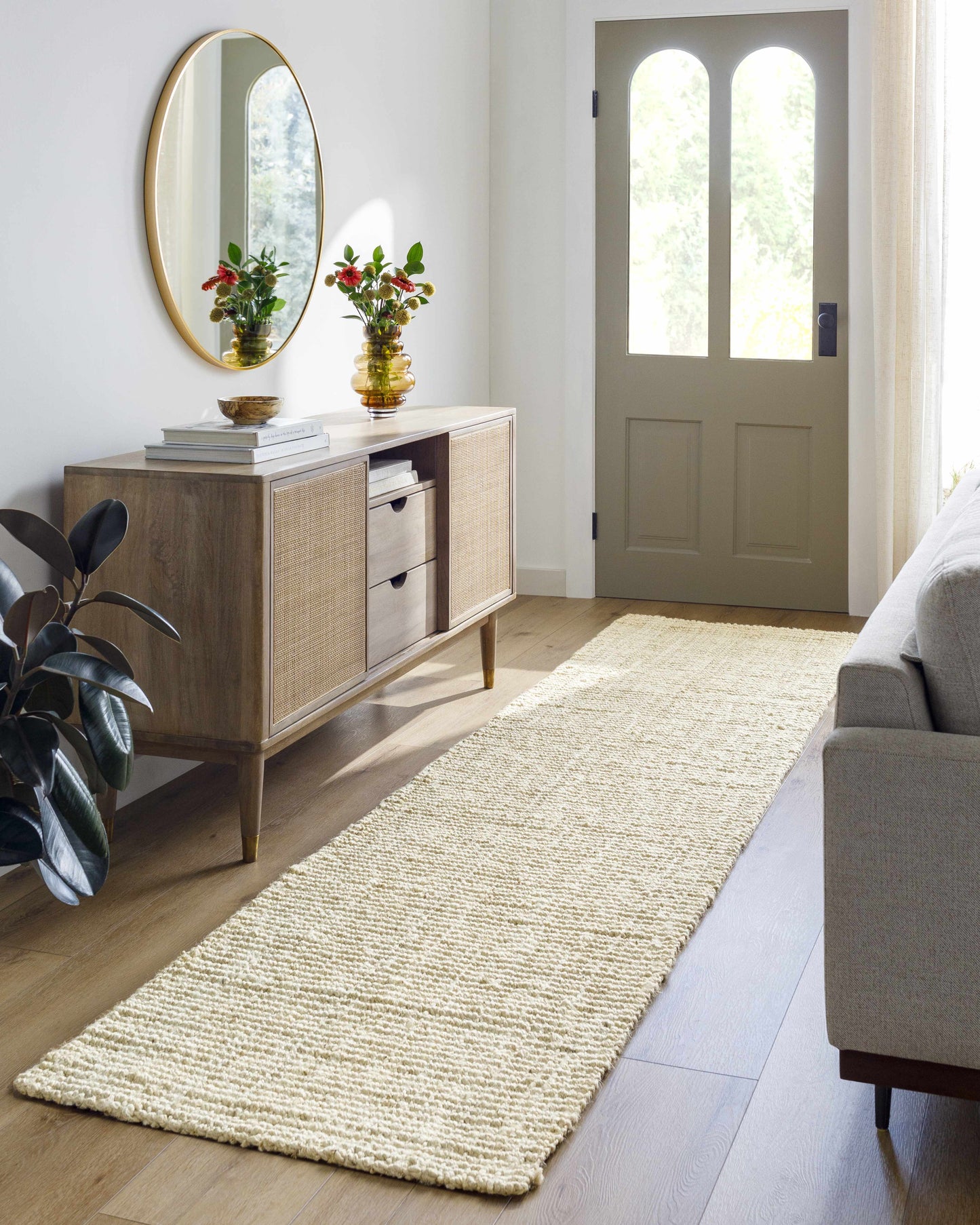Calla Jute Beige Teppich - Livabliss x Becki Owens