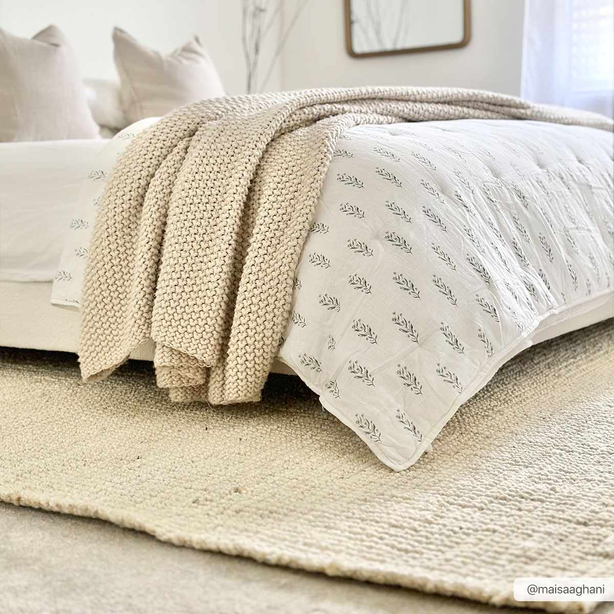 Calla Jute Beige Teppich - Livabliss x Becki Owens