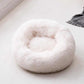 Frendorf | PawNest Beruhigendes Donut-Katzenbett | Rundes Plüsch Nest | Stresslindernd & Gemütlich | Perfekt für Katzen & kleine Hunde