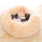 Runder Plüsch beruhigender Donut-Katzenbett-Nest