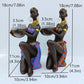 Kerzenhalter Kerzenständer für Kerzen Harz Kerzenhalter Statue Skulpturen Esstisch Dekorationen Wohnzimmer Afrikanische Frauen